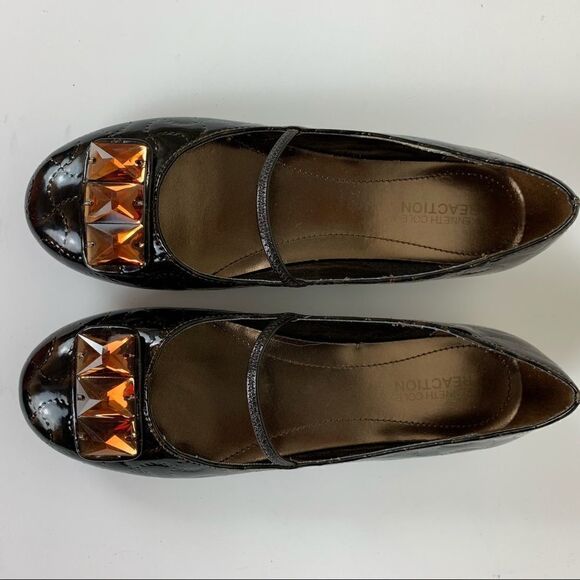 Kenneth Cole Reaction Flat Atude Vegan Ballet Flat Sz 4.5 - Picture 2 of 7